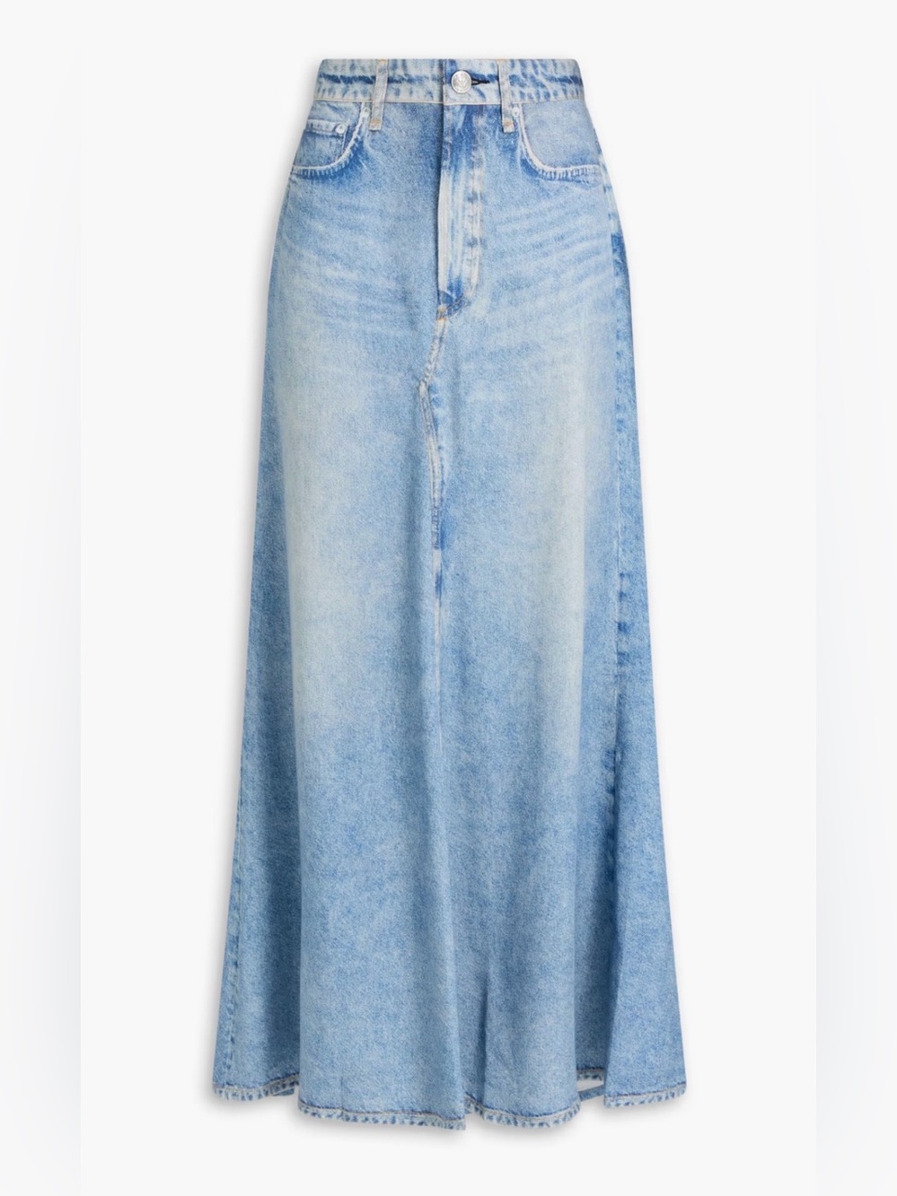 Rag and Bone Miramar Denim Sweatpants Jean Midi Skirt NWT